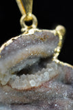 Dolphin Crystal Agate Druzy Necklace