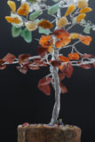 7 Chakras Tree Of Life Bonsai Plant Gemstone Tree