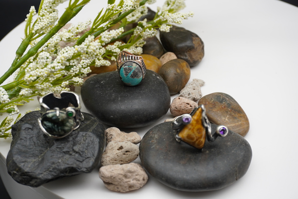 925 sterling silver gemstone crystal rings for sale 