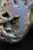 Titanium Druzy Rainbow Aura Quartz Heart
