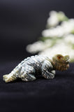 Lizard Reptile Serpentine Crystal Carving