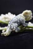 Lizard Reptile Serpentine Crystal Carving