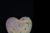 Titanium Druzy Rainbow Aura Quartz Heart