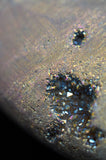 Titanium Druzy Rainbow Aura Quartz Heart