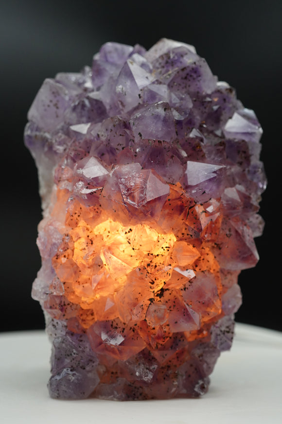 Amethyst Crystal Cluster Lamp