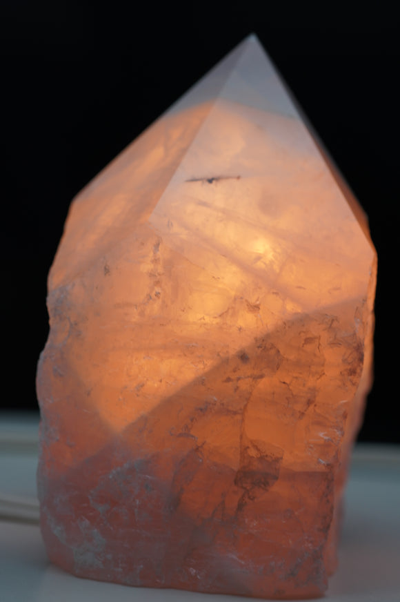 Rose Quartz Crystal Lamp