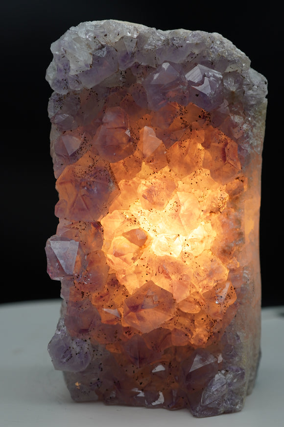 Amethyst Crystal Cluster Lamp