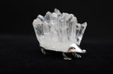 Porcupine Quartz Crystal Tigers Eye Carving