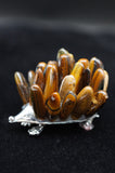 Porcupine Quartz Crystal Tigers Eye Carving