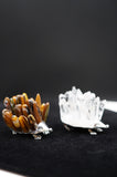 Porcupine Quartz Crystal Tigers Eye Carving