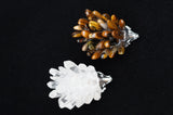 Porcupine Quartz Crystal Tigers Eye Carving