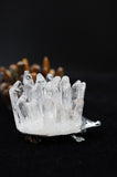 Porcupine Quartz Crystal Tigers Eye Carving