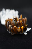Porcupine Quartz Crystal Tigers Eye Carving