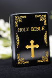 Holy Bible Black Obsidian Crystal
