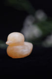 Orange Calcite Ducks Ducklings Carving