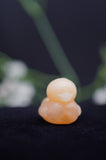 Orange Calcite Ducks Ducklings Carving