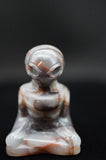 Meditating Yoga Alien Crystal Carving