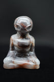 Meditating Yoga Alien Crystal Carving