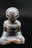 Meditating Yoga Alien Crystal Carving