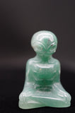 Meditating Yoga Alien Crystal Carving