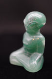 Meditating Yoga Alien Crystal Carving