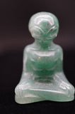 Meditating Yoga Alien Crystal Carving