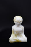 Meditating Yoga Alien Crystal Carving