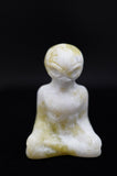 Meditating Yoga Alien Crystal Carving