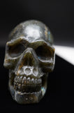 Labradorite Crystal Quartz Skull Skeleton Carving