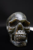 Labradorite Crystal Quartz Skull Skeleton Carving