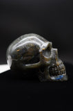Labradorite Crystal Quartz Skull Skeleton Carving