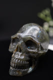 Labradorite Crystal Quartz Skull Skeleton Carving