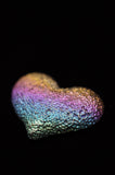 Rainbow Titanium Bismuth Heart