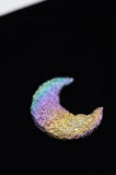 Rainbow Titanium Bismuth Crescent Moon