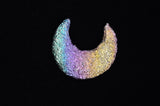 Rainbow Titanium Bismuth Crescent Moon