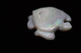 Quartz Druzy Rainbow Coated Titanium Turtle