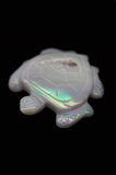 Quartz Druzy Rainbow Coated Titanium Turtle