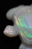 Quartz Druzy Rainbow Coated Titanium Turtle