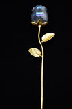 Rainbow Quartz Single Rose Flower Crystal Carving