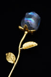 Rainbow Quartz Single Rose Flower Crystal Carving