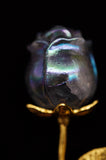 Rainbow Quartz Single Rose Flower Crystal Carving
