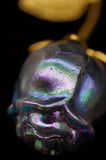 Rainbow Quartz Single Rose Flower Crystal Carving