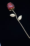 Red Jasper Single Rose Flower Crystal Carving