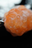 Peach Calcite Double Rose Flower Crystal Carving