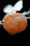 Peach Calcite Double Rose Flower Crystal Carving