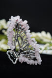 Rose Quartz Crystal Hair Clip