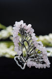 Rose Quartz Crystal Hair Clip