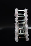 Rose Quartz Crystal Hair Clip