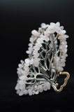 Rose Quartz Crystal Hair Clip
