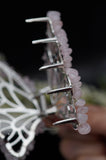 Rose Quartz Crystal Hair Clip